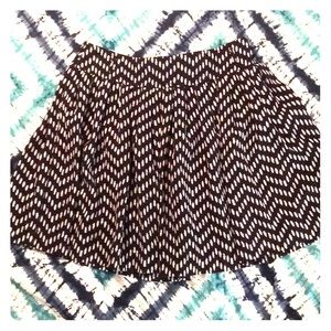 Flared bottom skirt